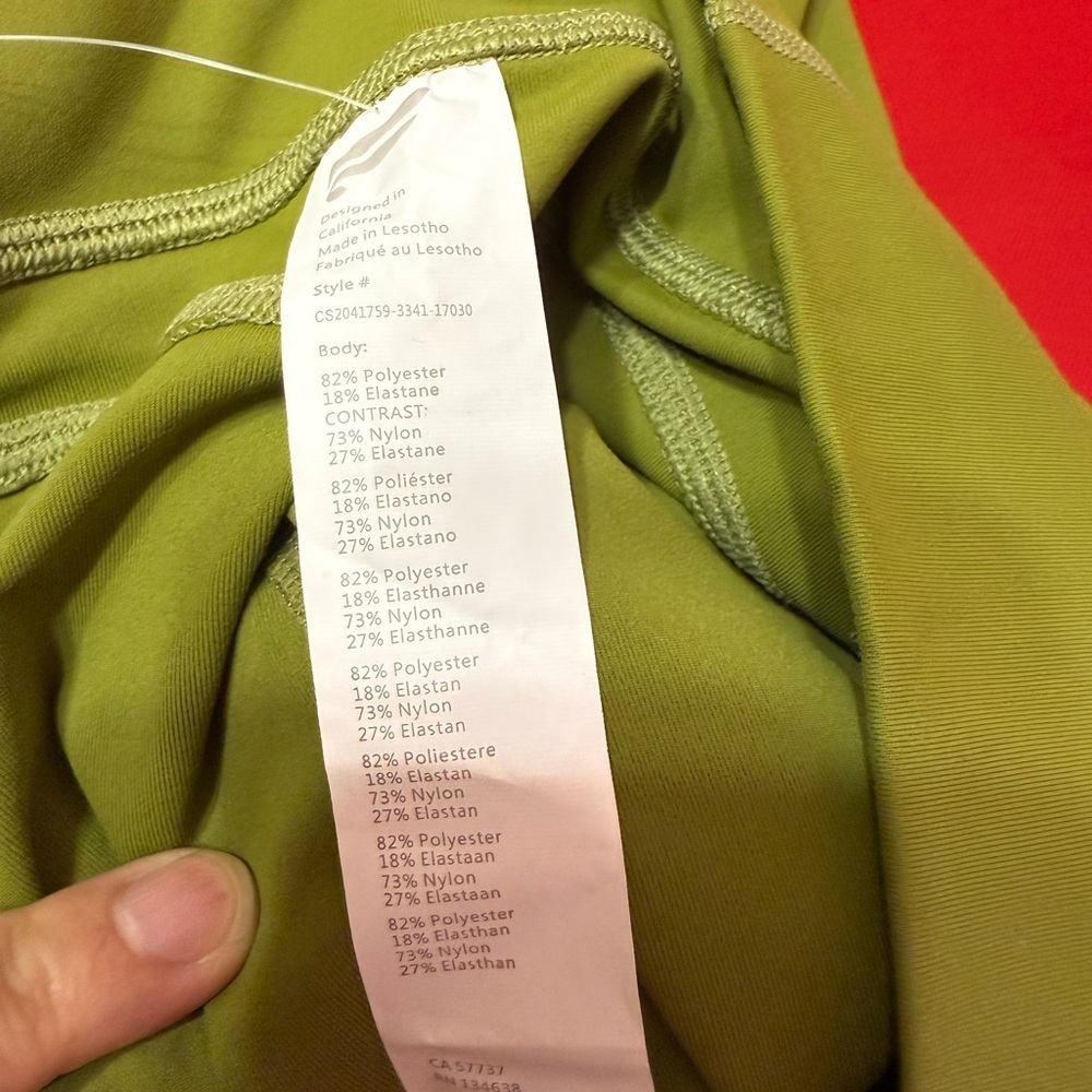Fabletics PureLuxe Olive Leggings women's size S - Picture 4 of 4